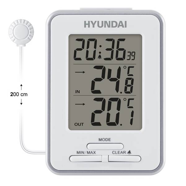 Meteorologická stanice Hyundai WS 1021 bílá (zánovní 8801451883)