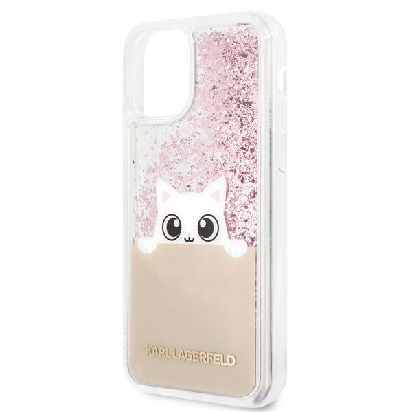Kryt na mobil Karl Lagerfeld Glitter Peek and Boo na Apple iPhone 11 Pro (KLHCN58PABGNU) růžový (vráceno - použito 8800602566)