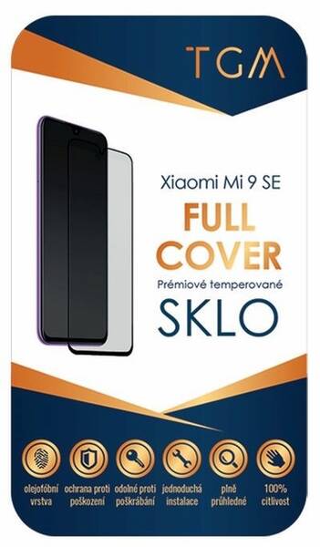 Tvrzené sklo TGM Full Cover na Xiaomi Mi 9 SE (TGMXIMI9SE) černé (poškozený obal 8801254771)
