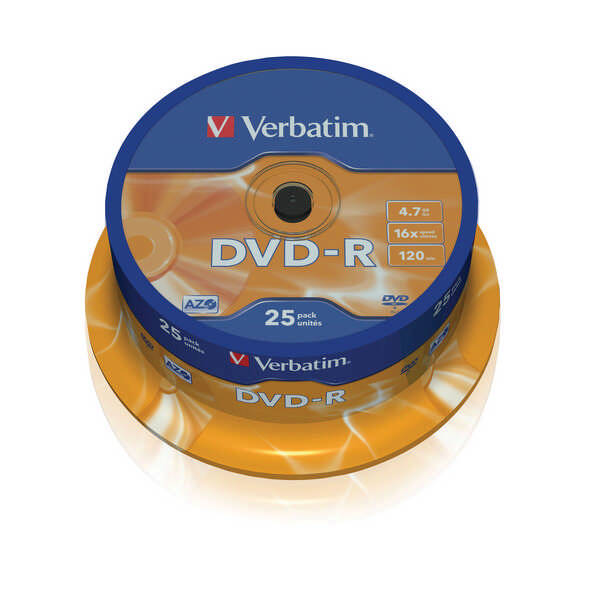 Disk Verbatim DVD-R 4,7GB, 16x, 25cake (43522)