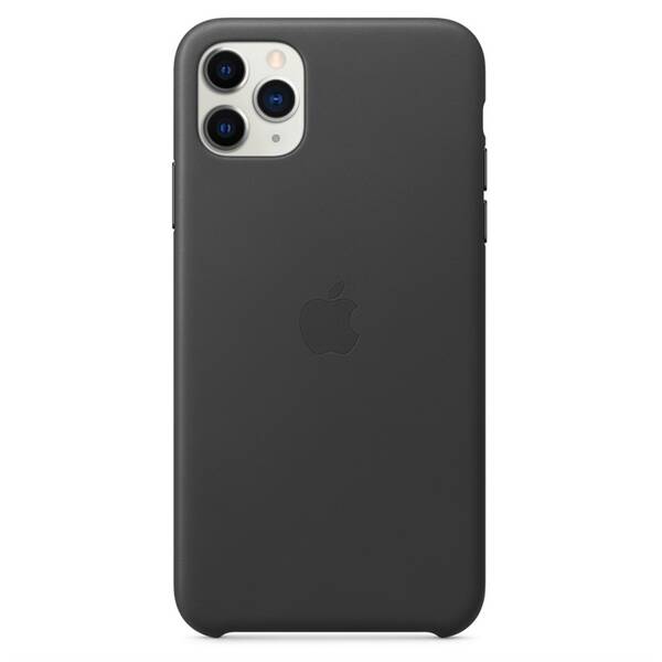 Kryt na mobil Apple Leather Case pro iPhone 11 Pro Max (MX0E2ZM/A) černý