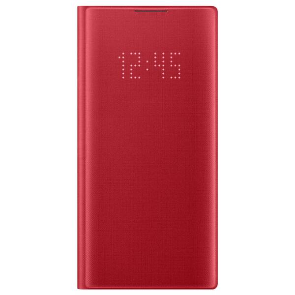 Pouzdro na mobil flipové Samsung LED View na Galaxy Note10 (EF-NN970PREGWW) červené (poškozený obal 8801252549)