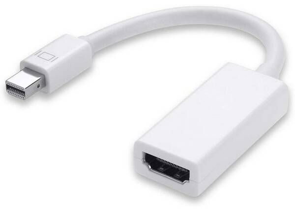 Redukcia PremiumCord Mini DisplayPort / HDMI, M/F, 17 cm (kportadm01) biela