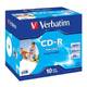 Disk Verbatim Printable CD-R DLP 700MB/80min. 52x, jewel box, 10ks (43325)
