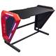 Herní stůl E-Blue 125x62 cm, podsvícený (EGT002BKAA-IA) černý/červený
