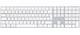 Klávesnice Apple Magic s numerickou klávesnicí - Czech (MQ052CZ/A) bílá