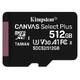 Pamäťová karta Kingston Canvas Select Plus MicroSDXC 512GB UHS-I U1 (100R/85W) (SDCS2/512GBSP)