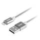 Kabel GND USB / lightning MFI, 1m, opletený (LIGHTN100MM08) Tytan