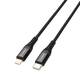 Kabel GoGEN USB-C / Lightning, 2m, opletený (USBC8P200MM01) černý