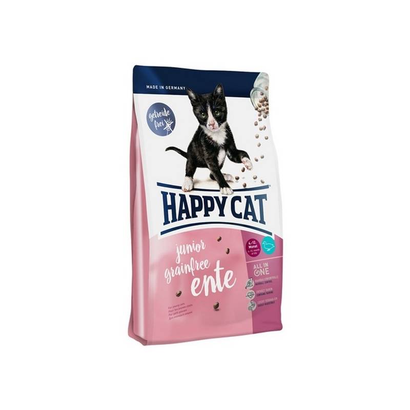 Obrázok HAPPY CAT Junior Grainfree Ente / Kachna 4 kg