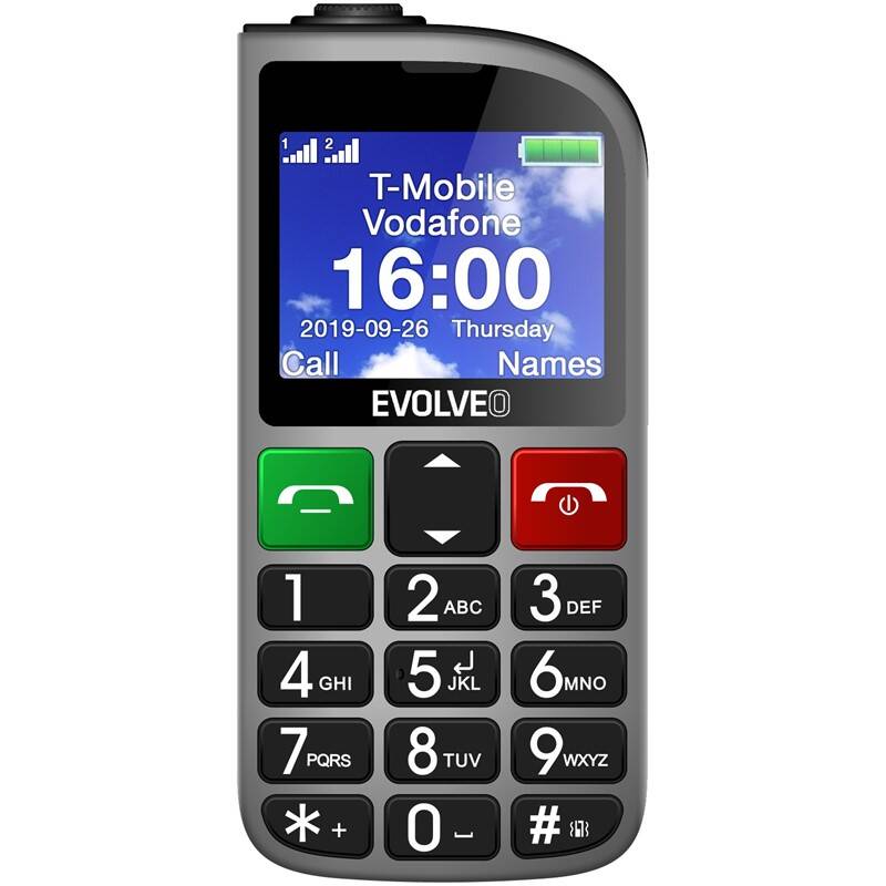 Obrázok EVOLVEO EasyPhone FM stříbrná (EP-800-FMS)