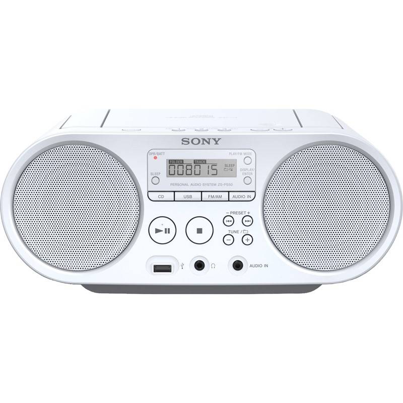 Rádioprijímač s CD Sony ZS-PS50W biely + Doprava zadarmo