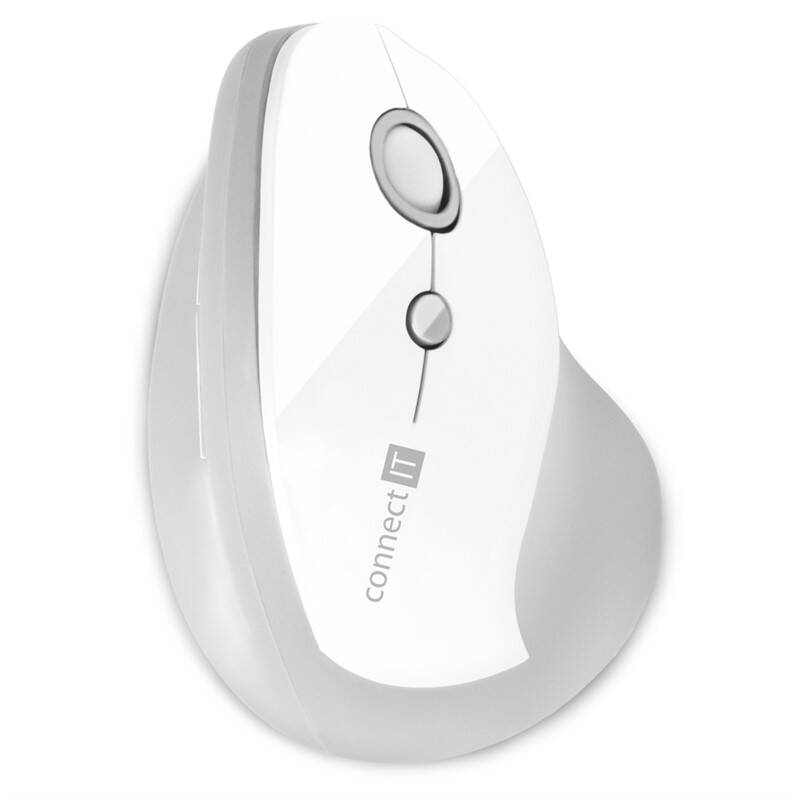 Myš Connect IT vertikálna, ergonomická (CMO-2700-WH) biela