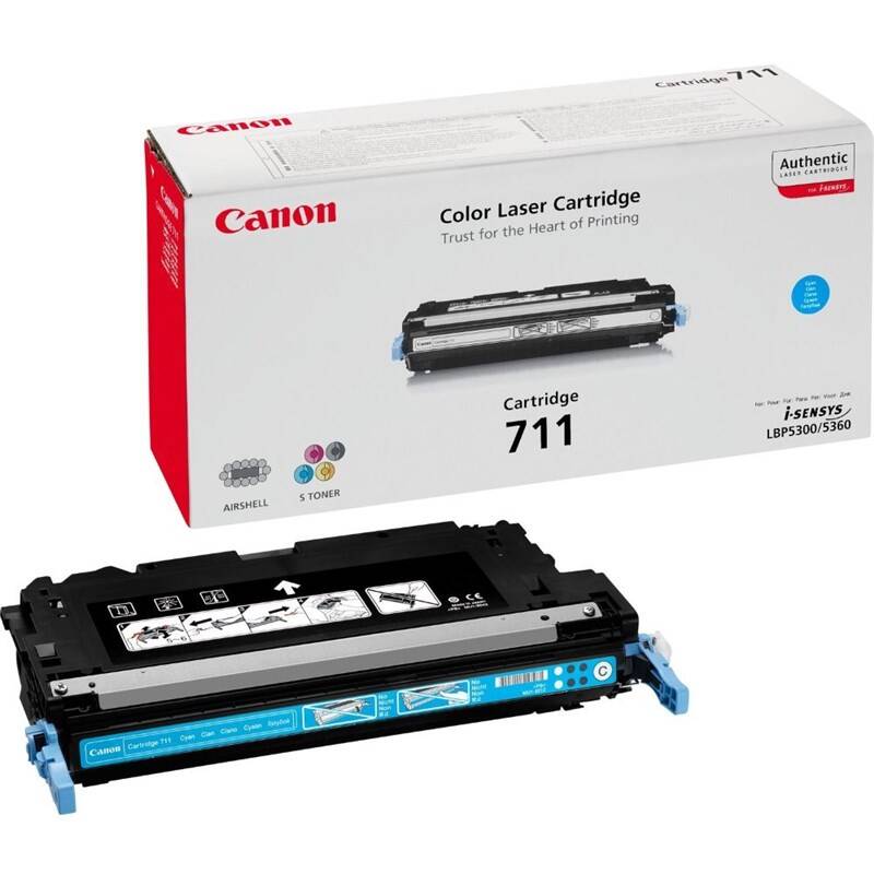 Toner Canon CRG-711C, 6000 strán - originálny (1659B002) modrý + Doprava zadarmo