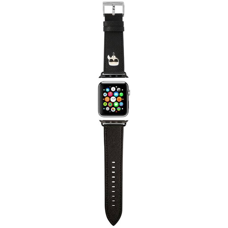 Obrázok Karl Lagerfeld Karl Head PU Řemínek pro Apple Watch 42/44mm Black