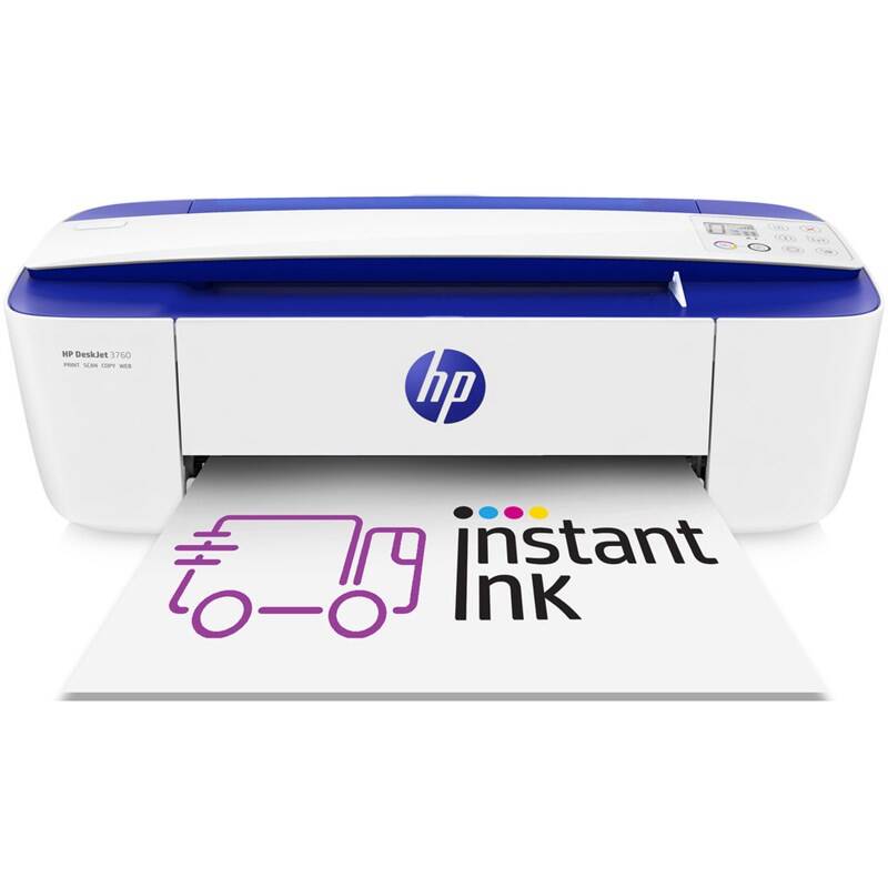 Tlačiareň multifunkčná HP Deskjet 3760, služba HP Instant Ink (T8X19B#686) biela