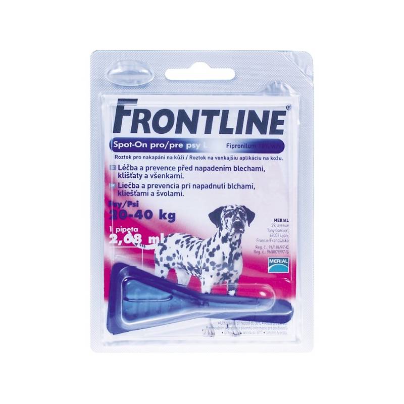 Obrázok FRONTLINE Spot-on pre psy L sol (na kožu, pipeta, psy 20-40 kg) 1x2,68 ml