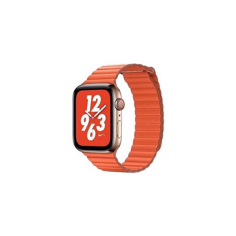 Obrázok COTEetCI kožený magnetický řemínek Loop Band pro Apple Watch 38 / 40mm oranžový WH5205-OR