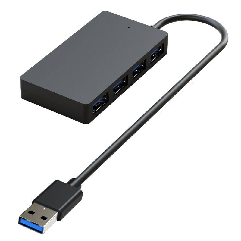 USB Hub WG USB-C/4x USB 3.0 (10726) čierny