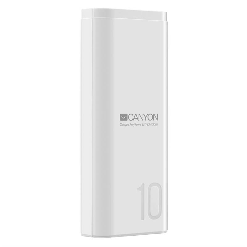 Powerbank Canyon 10000 mAh. USB-C (CNE-CPB010W) biela