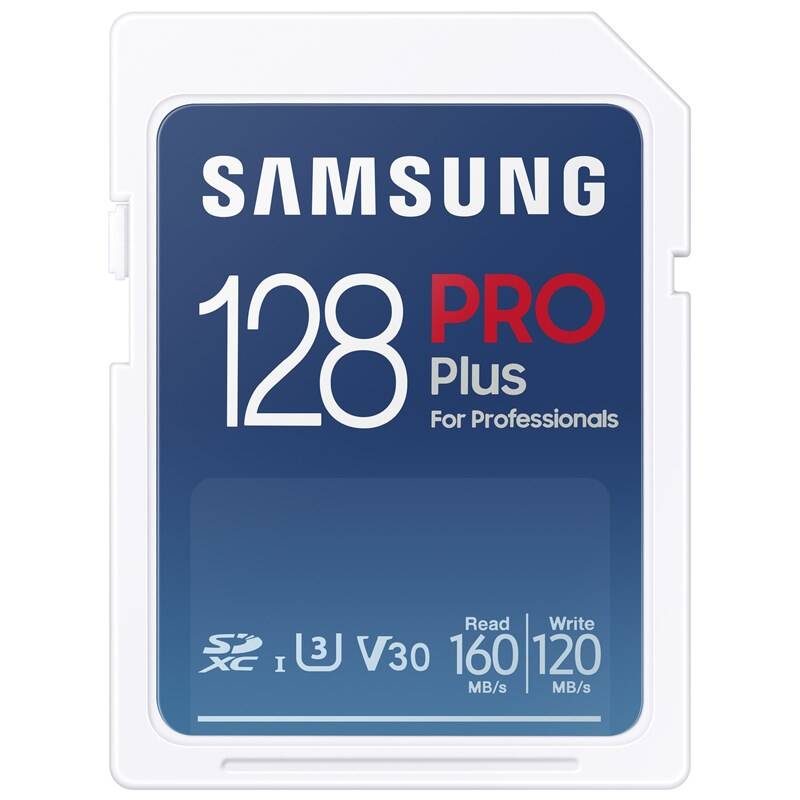 Pamäťová karta Samsung PRO Plus SDXC (160R/120W) 128 GB + USB adaptér (MB-SD128KB/WW)