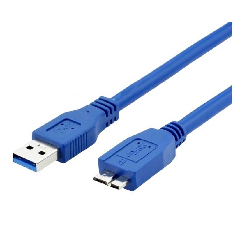 Kábel WG USB 3.0/USB Micro-B, 1,5m (9690) modrý