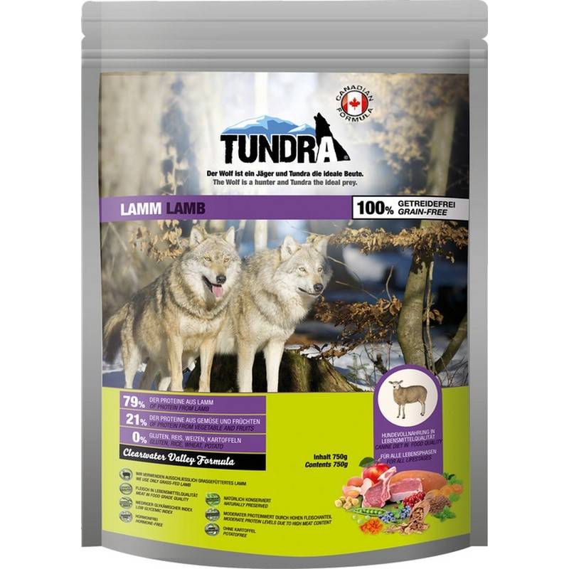 Obrázok Tundra Dog Lamb Clearwater Valley Formula 750 g