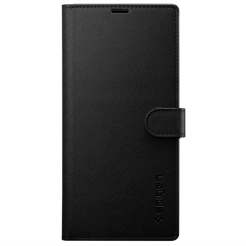 Púzdro na mobil flipové Spigen Wallet S na Samsung Galaxy Note10+ (627CS27475) čierne