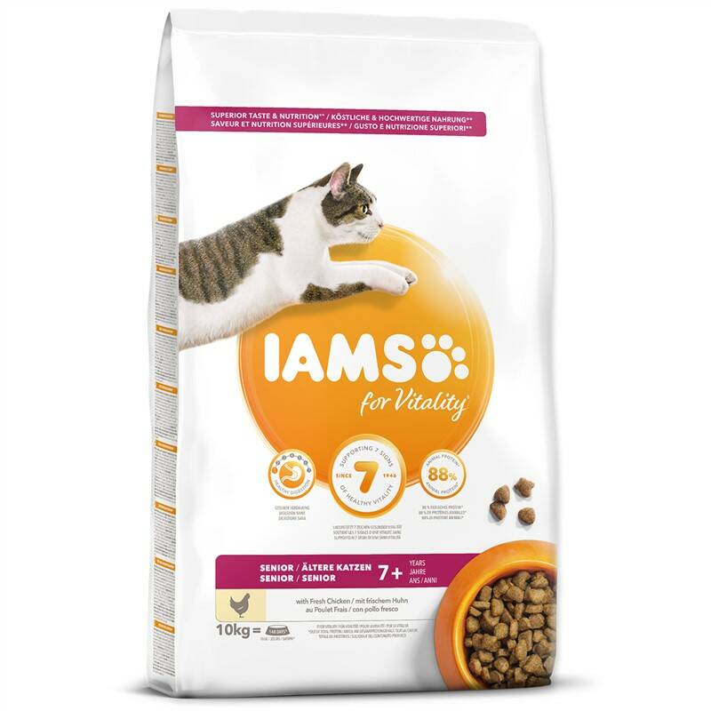 Obrázok Iams Cat Senior Chicken 10kg