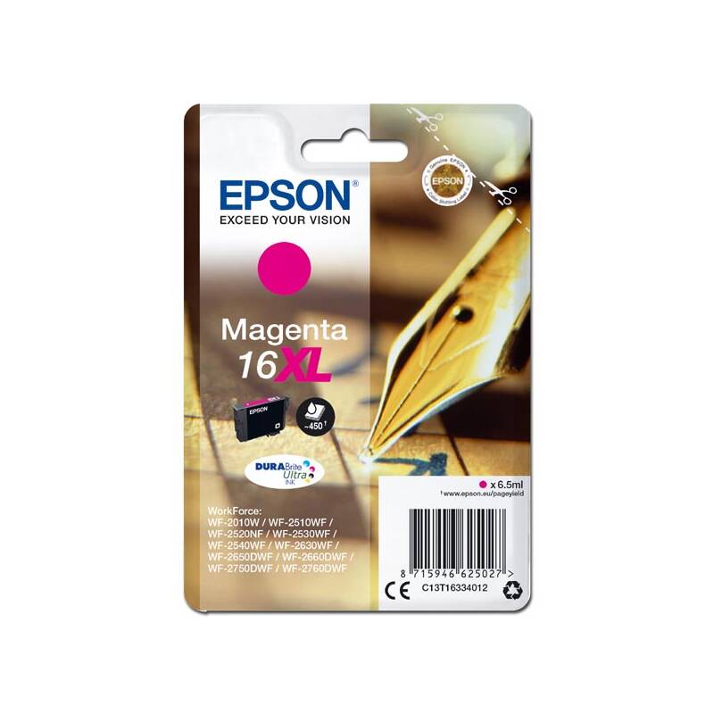 Obrázok Epson Singlepack Magenta 16XL DURABrite Ultra Ink (C13T16334012)