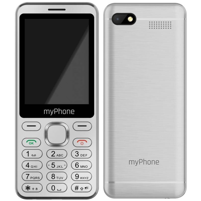 Mobilný telefón myPhone Maestro 2 (TELMYMAESTRO2SI) strieborný