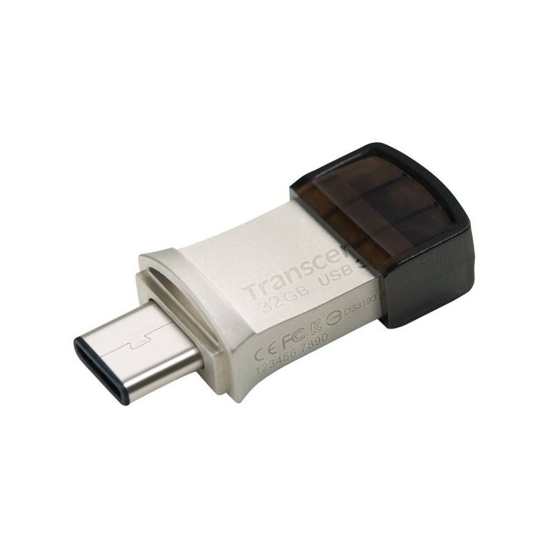 USB flashdisk Transcend JetFlash 890 32GB (TS32GJF890S) strieborný