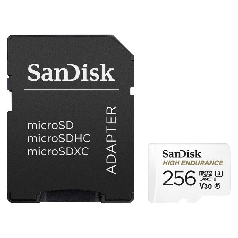 Pamäťová karta SanDisk microSDHC High Endurance Video 256 GB + adaptér (SDSQQNR-256G-GN6IA) + Doprava zadarmo