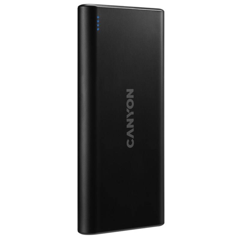 Powerbank Canyon 10000 mAh, Micro USB/USB-C (CNE-CPB1006B) čierna