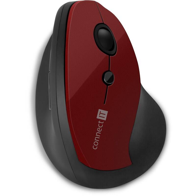 Myš Connect IT vertikální, ergonomická (CMO-2700-RD) červená