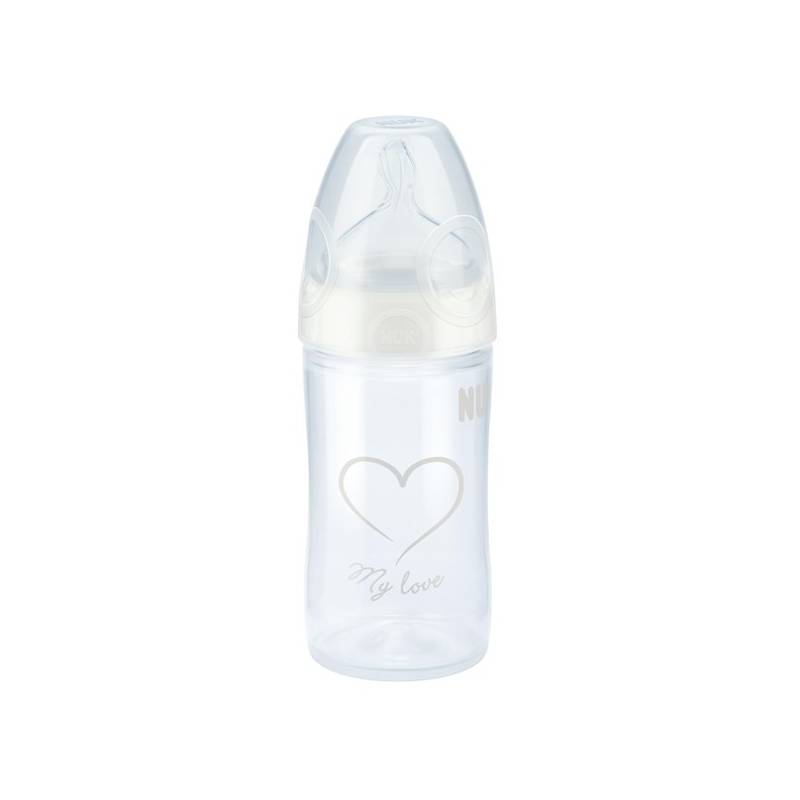 Obrázok NUK - NEW CLASSIC Flaša LOVE PP 150ml,SI,V1,M, Biela