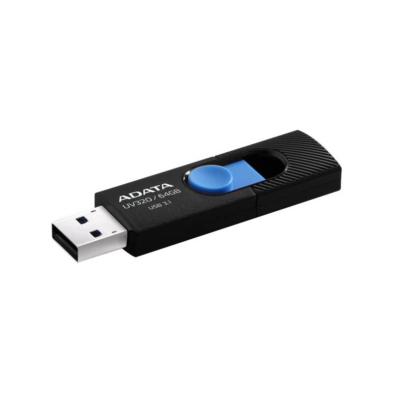 USB flash disk ADATA UV320 64GB (AUV320-64G-RBKBL) čierny/modrý