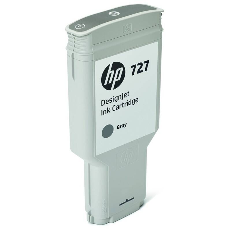 Obrázok Hewlett-Packard HP originál ink F9J80A, No.727, gray, 300ml, HP DesignJet T1530, T2530, T930