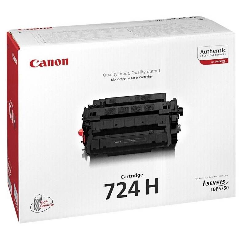 Toner Canon CRG-724 H, 12500 strán - originálny (3482B002) čierna + Doprava zadarmo