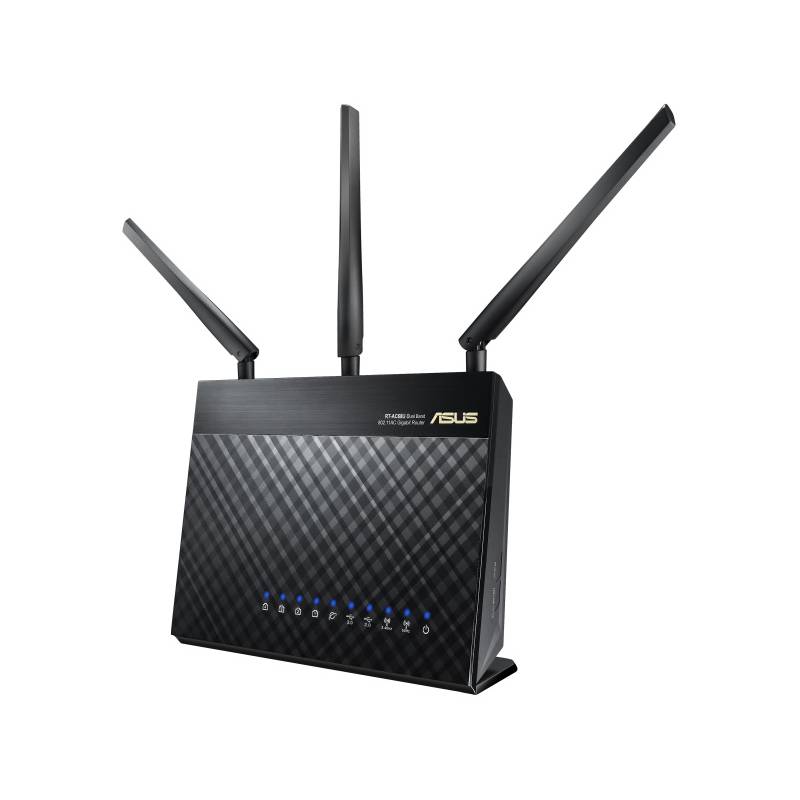 Obrázok ASUS RT-AC68U / Router AC1900 / Wi-Fi 802.11ac / Dual-Band 2.4+5GHz / 1x GWAN / 4x GLAN / USB 3.0 / USB 2.0