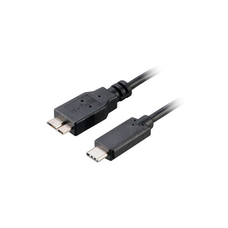 Kábel akasa USB-C 3.1/USB micro B, 1m (AK-CBUB29-10BK) čierny
