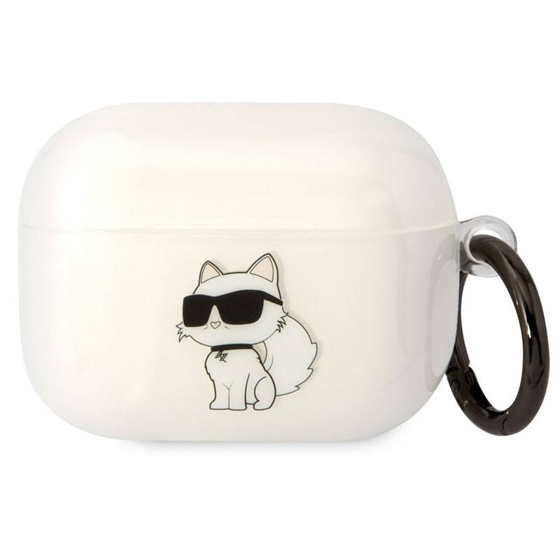 Obrázok Karl Lagerfeld 3D Logo NFT Choupette na Airpods Pro (KLAPHNCHTCT) biele