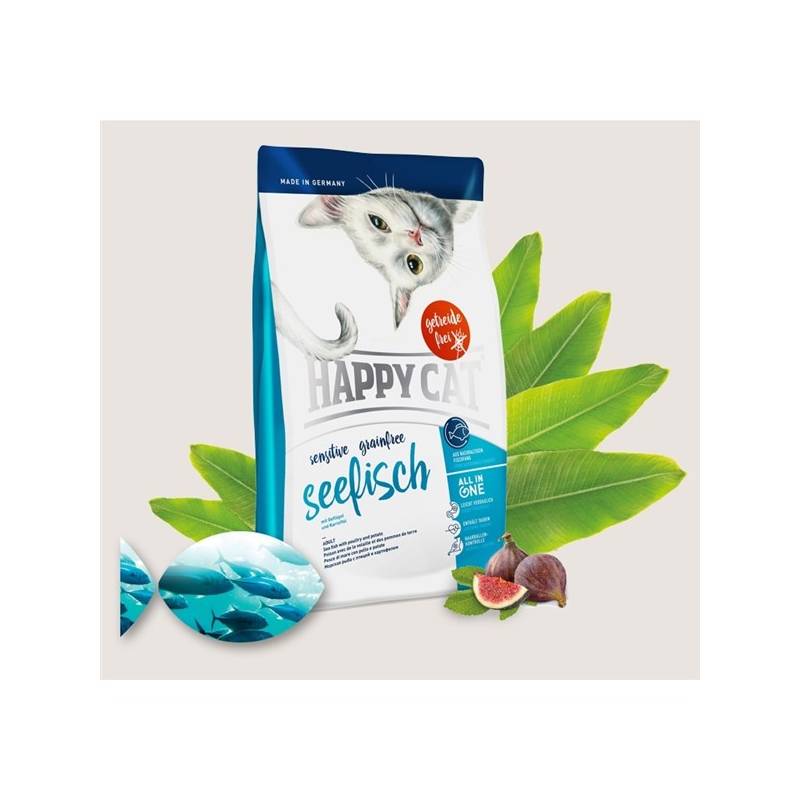 Obrázok HAPPY CAT SENSITIVE Grainfree Seefisch - Mořská ryba 4 kg