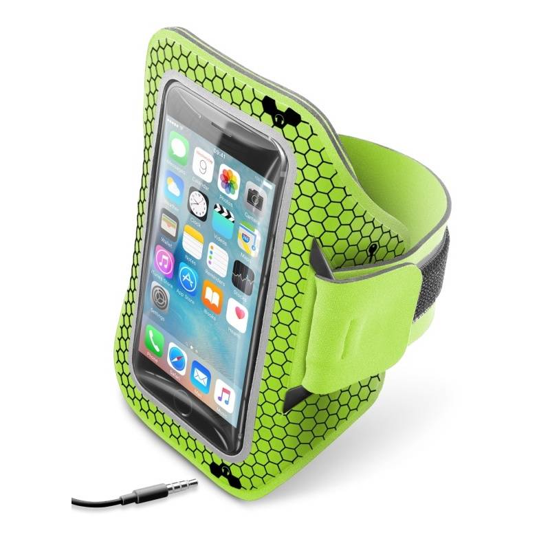 Obrázok Športové neoprénové puzdro CellularLine ARMBAND RUNNING, pre smartphony do veľkosti 5,2