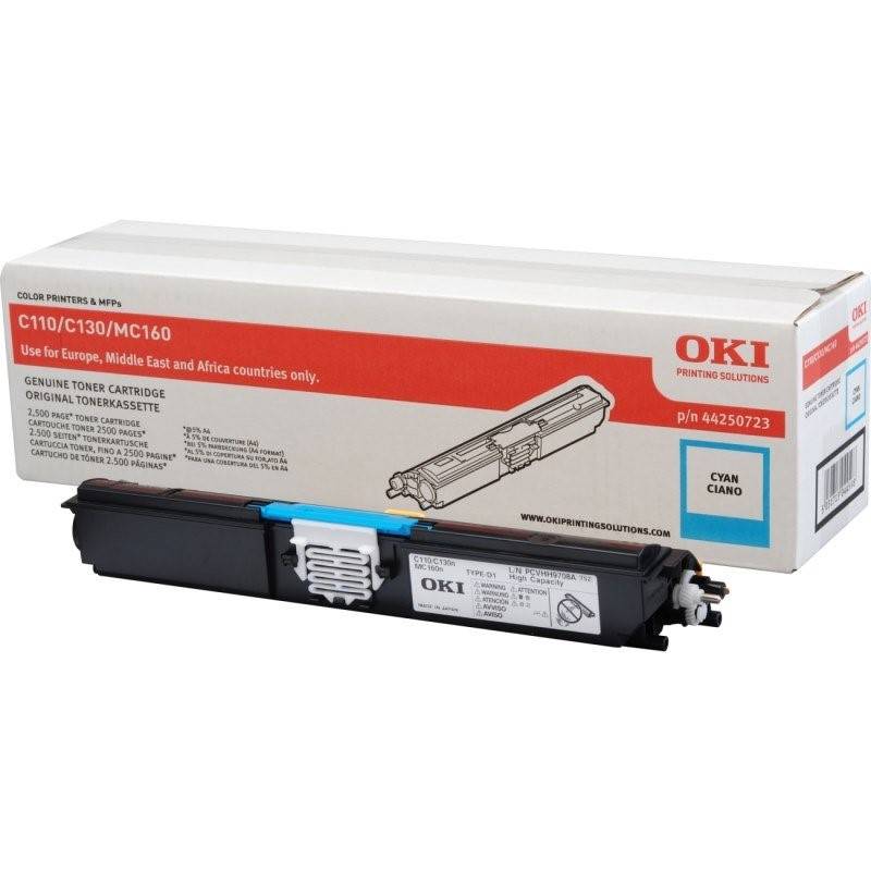 Obrázok OKI CYAN TONER DO C110/C130N/MC160(2 500 STRAN)