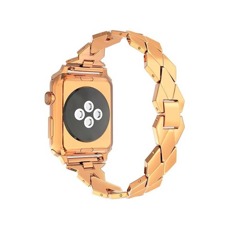 Obrázok WG spade, kovový, na Apple Watch 38/40/41 mm + adapter - rose gold (10650)