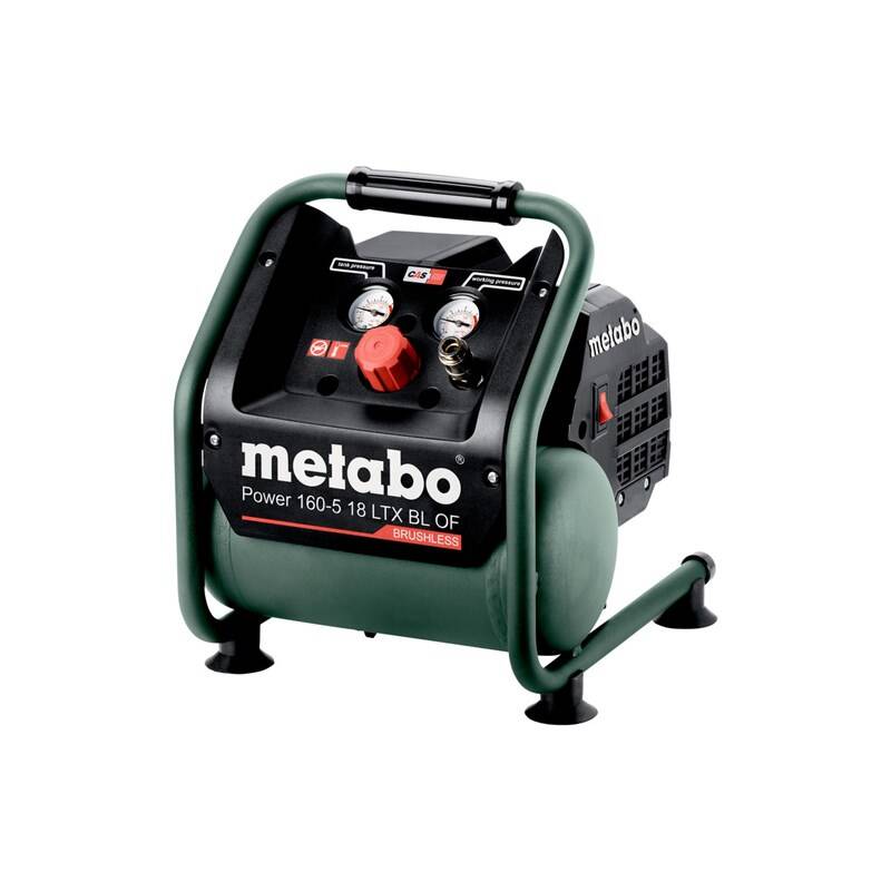 Obrázok Akumulátorový kompresor pre prípravu stlačeného vzduchu Metabo Power 160-5 18 LTX BL OF 601521850, objem tlak. nádoby 5 l