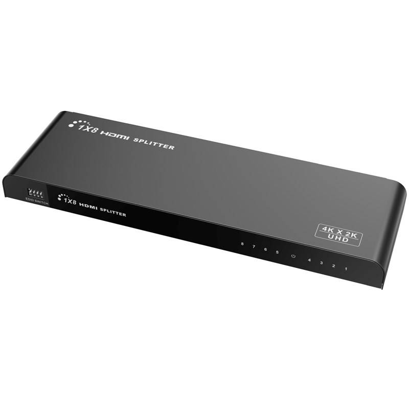 HDMI rozbočovač PremiumCord HDMI 2.0 splitter 1-8 porty, 4K x 2K/60Hz, FULL HD, 3D (khsplit8f)