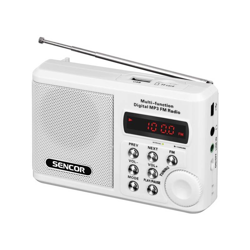 Rádioprijímač Sencor SRD 215 W biely