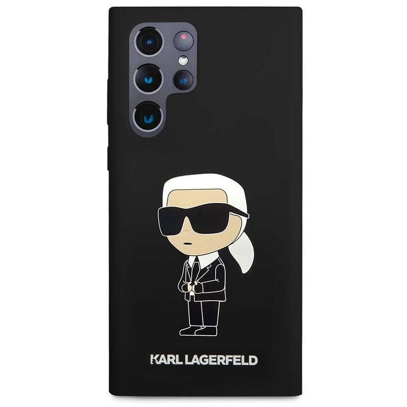 Obrázok Karl Lagerfeld Liquid Silicone Ikonik NFT na Samsung Galaxy S23 Ultra (KLHCS23LSNIKBCK) čierny